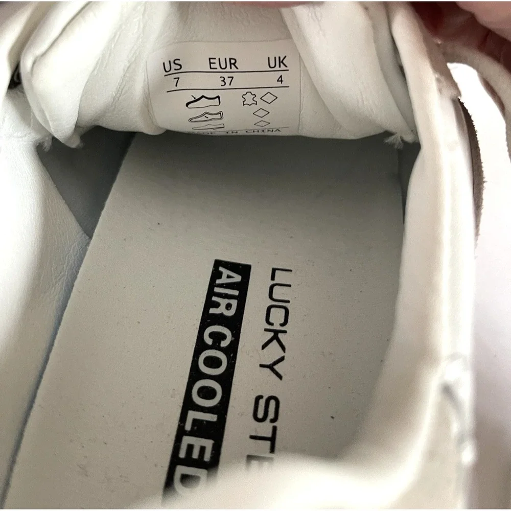 Lucky Step Air Cooled Classic Retro Preppy White Sneaker 7 Minimalist Clean Girl
